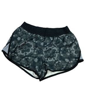 Champion Running Shorts DuoDry Gray Printed Elastic Waist Active Women's L‎